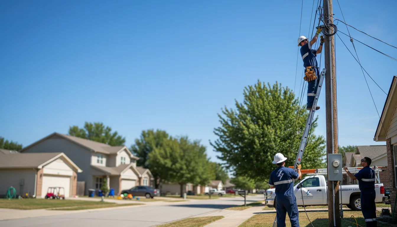 Residential electrician providing installation services in Jesup, IA